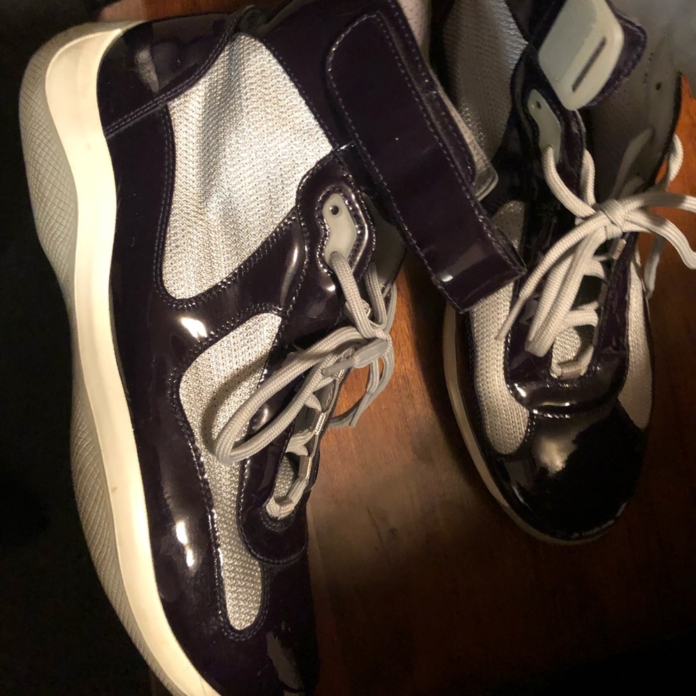 Black and Grey Authentic Prada sneakers